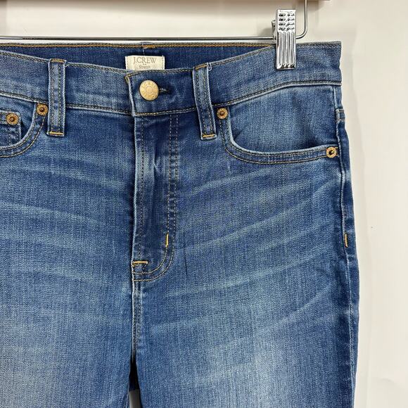 J.‎ Crew High Rise Skinny Jeans size 27 Medium Wash Stretch - Picture 2 of 8